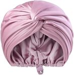 Silk Satin Bonnet for Women: Hair Care Gift for Daily Travel Life, Sleep Essentials Gifts for Christmas Valentine's Day Lavender Purple