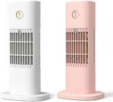 Personal Air Conditioner, Portable Evaporative Air Cooler with Cooling Mist, 3-in-1 Cooling Fan and Humidifier with 7-Color Night Light, Quiet Mini AC Unit for Bedroom Office Home Desk (White+Pink)