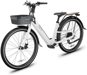 OKAI Stride Electric Bike, 25mph Power by 750W Motor, Removable Battery Up to 40 Miles, 7-Speed Drivetrain, 27.5" Tire, Electric Bike for Adults with 3 Pedal-Assist Levels, Bicycle for Women & Men