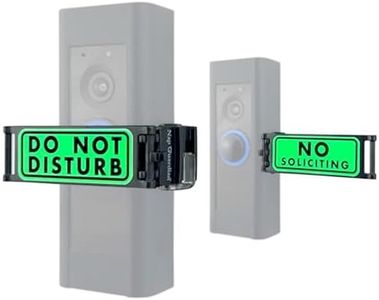 Do Not Disturb Doorbell Cover Sign, No Tools Required, Fits Over any Push Button or Video Doorbell