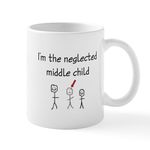 CafePress I'm The Neglected Middle Child Mug 11 oz (325 ml) Ceramic Coffee Mug