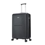 FLYMAX 29" Large Suitcases on 4 Wheels Lightweight Hard Shell Luggage Durable Check in Hold Luggage Built-in 3 Digit Combination Black 100 Liter