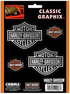 Harley-Davidson Classic Graphix Chrome B&S Decals