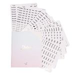 In The Slightest - Student Planner Stickers - Clear Brown Foil - School - Study - Icons - Tests - Homework - Over 600 Stickers - Folder Included - Minimal - Melted Chocolate