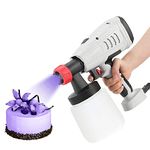 High Power 500W Chocolate Spray Gun Art Craft Decorating Pastry Cake Decor Baking Sandblasting Machine 3 Patterns Manual for Cake and Dessert