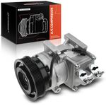 A-Premium A/C Compressor with Clutch Compatible with Ford Fiesta 2011 2012 2013 1.6L Replace# AE8319D629AD, BE8Z19703A