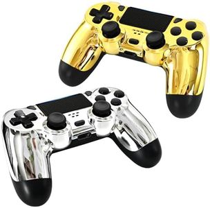 Choopp Wireless PS4 Controller 2 Pack for PlayStation 4 (Gold Plating & Silver Plating)