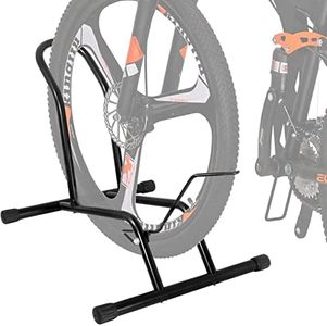 Bike Stand Floor Bike Rack Garage Bicycle Stands for Storage Indoor/Outdoor, Front and Rear Wheel Parking Rack Stand Perfect for 16"-29" Kid's Bikes/Mountain Bike/Road Bike
