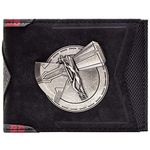 Endgame Avengers Thor Stormbreaker Hammer Wallet Bi-Fold ID & Card Holder, Black