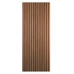 DecorAndDecor Acoustic Slat Wood Wall Panel and Ceiling Panelling Decorative 3D MDF 120 x 60 Walnut