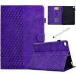 Fancity for iPad Mini 5 Case Mini 4 Mini 3 2 Cover, Smart Wake Sleep Flip Stand Case Soft Suede TPU Protective Case with Card Slot Pencil Holder for iPad Mini 1 2 3 4 5 - Purple