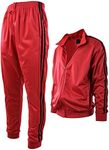 ChoiceApparel Mens Athletic 2 Piece Tracksuit Set, 866-red, 3X-Large