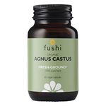 Fushi Organic Pure Agnus Castus Chaste Tree Capsules 320mg Per Capsule 60 Caps Fresh-Ground Whole Food 100% Natural No Fillers or Binders Women's Herb Slightly Astringent Ethical & Vegan