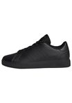 adidas Advantage Base 2.0 Shoes Junior Tennis, Core Black/Core Black/Grey Six, 4 UK