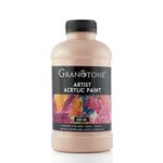 GRANOTONE Acrylic Colour Art And Craft Paint, Diy Paint, Rich Pigment, Non-Craking Paint For Canvas, Wood, Leather, Earthenware, Metal 500 Ml, Flesh Tint,Beige