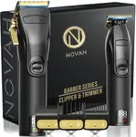 Novah® Professional Hair Clippers for Men, Professional Barber Clippers and Trimmer Set, Mens Cordless Hair Clippers for Barbers Haircut Fading Kit Fade - Gold