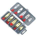 Futaba Artificial Fishing Lures Spoon Bait Metal Lure Kit - 10 Pcs