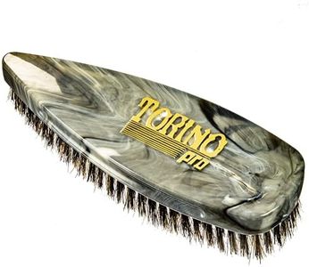 Torino Pro Wave brush #249 - Medium Pointy Palm Shower Brush -Extra Long Bristles Great workhorse and for laying down 360 waves