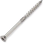 BOLT DROPPER Deck Screws 2.5 inch - Flat 8x2.5"- Stainless Steel Screw, (350 Pack) Torx Drive, Type 17 Wood Cutting Point, 18-8 (305) Stainless Steel, Hidden Fasteners Corrosion Resistant, Deck Screws