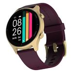 Noise Twist Bluetooth Calling Smart Watch with 1.38" TFT Biggest Display, Up-to 7 Days Battery, 100+ Watch Faces, IP68, Heart Rate Monitor, Sleep Tracking (Gold Wine)