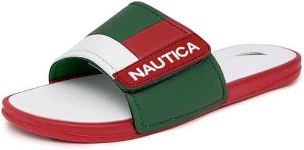 Nautica Men's Bower Athletic Slide, Adjustable Straps Comfort Sandal-Mex-11