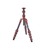 3 Legged Thing Pro Range 2.0 Leo 2.0 Carbon Fibre Travel Tripod System - Adjustable Camera Tripod with 3 Detachable Legs for Monopod Conversion - Earth Bronze (LEO2)