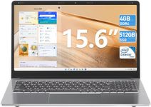 SGIN 15.6 Inch Display 4GB DDR4 RAM+512GB SSD Laptop, Laptops with Celeron Quad Core Processor, UHD Graphics 600, Mini HDMI, Webcam, Bluetooth 4.2, USB3.0, WiFi(Sliver)