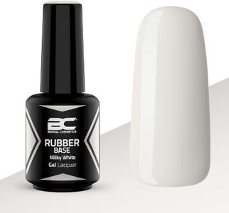 Rubber Base Milky White 15ml | Blanco Lechoso | Esmaltes Semipermanentes | Autonivelante y duradero | Fortalecer uñas | Bernal Cosmetics