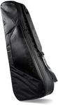 Gruv Gear GigBlade 3 Hybrid Side Carry Acoustic Guitar Travel Bag with Padded Interior, Large Zippered Pockets, Water Repellent Fabric & Removable Neck Brace - Gig Bag with Global Recovery Tag - Black