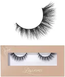 Lilly Lashes Naturale Faux Mink False Eyelashes, 13mm, Reusable, Cat Eye, Wispy Lashes, Black, Pair