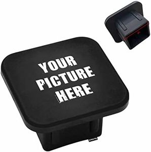 Numland Customize Your AUTO Trailer Hitch Cover, Custom Pattern Tow Receiver Tube Plug Cap,2" Hitch Cover Plug Insert Compatible，2 Inch Rugged Rubber Receiver Tube Hitch Plug(1Pack)