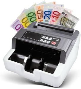 Olympia NC 451 Geldzählmaschine & Geldscheinprüfer Falschgeldprüfer für alle Banknoten | UV MG Sensoren | 1000 Scheine/Min | Additionsfunktion | LED Display | Zählmaschine Scheine | Banknotenprüfer