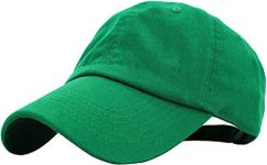 Zonixon Original Classic Low Profile Cotton Stylish Hat Men Women Baseball Cap Dad Hat Adjustable Unconstructed Plain Cap (Green)