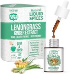 Spice Drop Lemongrass Ginger Natural Extract | Best Used For Herbal Tea, Soups, Shakes, and Beverages | No Added Preservatives | Vegan Paleo Friendly | Drop And Stir | Non-GMO | 5 ML (180 Drops)