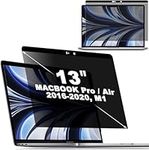 CUJINWIN Magnetic Privacy Screen Filter, Anti-Glare Screen Protector, Anti-Scratch Laptop Screen Privacy Filter for MacBook Air 13 Inch (2018-2020 M1) and MacBook Pro 13 Inch (2016-2020M1)