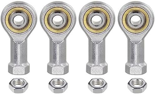 uxcell 4pcs SI5TK PHSA5 M5 Female Rod End Bearing M5x0.8 Right Hand Thread, Self-Lubricating Joint Rod Ends, Includes Jam Nut