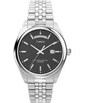 Timex Men's Trend 41 mm Watch - Stainless Steel Stainless Steel Bracelet Black Dial Stainless Steel Case TW2V67800