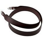 Wide Genuine Leather Neck Strap Shoulder Belt with lugs for Hasselblad 500CM 501CM 503CX 503CW Camera Dark Brown