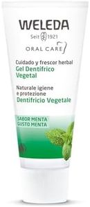 Weleda - Pasta de Dientes Vegetal, Limpia y Cuida el Esmalte, Evita la Placa Bacteriana, Formulada con Extractos Vegetales, Aliento Fresco Duradero, 100% Natural, Sabor Menta, Vegana, Sin Flúor -75 ml