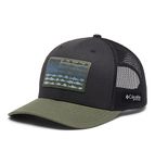 Columbia Unisex's PFG Fish Flag Mesh Snap Back Cap, Shark/Cypress, One Size