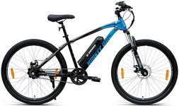 NINETY ONE E-Drago | Electric Cycle | 7.8Ah Battery |27.5 T | Front Suspension 80mm | ‎250Watts | IP65 BLDC Motor | 85% pre-Assembled | 2 Years Battery Warranty | Black Blue