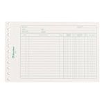 Blueline Mini-Ledger Sheets, 11-Hole Punched, 100 Sheets, Bilingual, 5-1/2-Inch x 8-1/2-Inch, White (BS55)