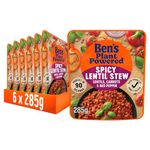 Ben’s Original Plant Powered Spicy Lentil Stew, Bulk Multipack 6 x 285 g pouches