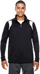 AquaGuard Men's Elite Performance Quarter-Zip, Black/White, X-Small