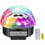 MOSFiATA Disco Lights 9 LED Color 12W Disco Ball Sound Activated Party Lights Bluetooth Speaker,7 Modes Stage Par Light Home Room Parties Christmas Karaoke Bar Show