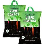 TrustBasket Organic Vermicompost Fertilizer Manure For Plants 10 Kg