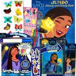 Disney Wish Coloring Book and Sticker Activity Set for Kids - Bundle with Disney Wish Book, Wish Imagine Ink, Wish Play Pack, Stickers, and More