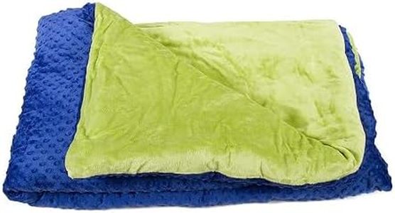Harkla Kids Weighted Blanket - 15lb Bamboo Cooling Weighted Blanket for Kids - Washable Minky Cover and Glass Beads Filled Weighted Inner - Designed for Sensory Seekers Weighing 90lb to 150lb