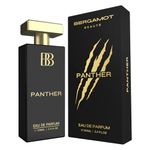 Bergamot Beaute Panther Eau De Parfum | Best Perfume for Men with Patchouli and Musky Long Lasting Premium Fragrance for Man, EDP 100ml