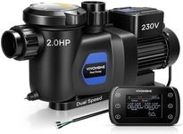 VIVOHOME 2.0HP Pool Pump Dual Speed with Wireless Remote Control 230V